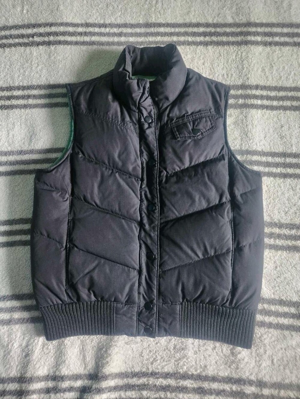 Black Quilted Puffer Vest - Sleeveless Jacket